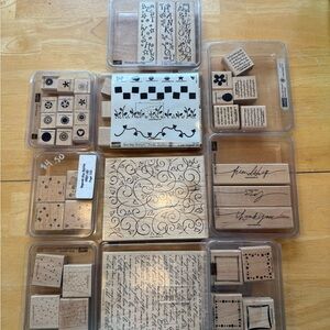 Stampin Up Assorted Rubber Stamp Set